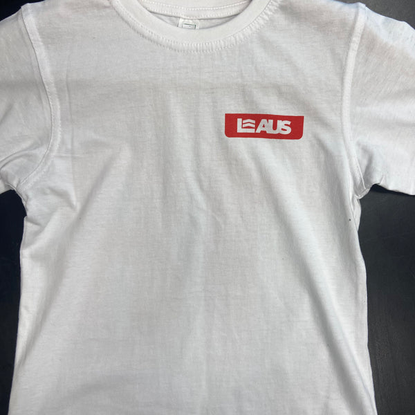 LVLUP WHITE & RED "18" ACADEMY TEE