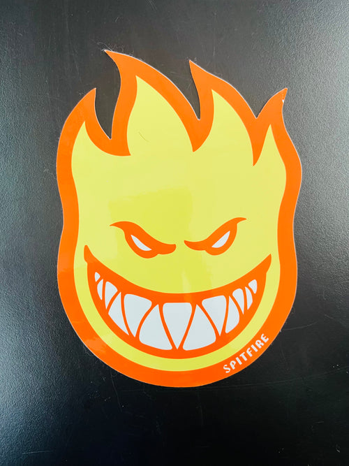 SPITFIRE FIREBALL YELLOW/ORANGE (Size M) Sticker