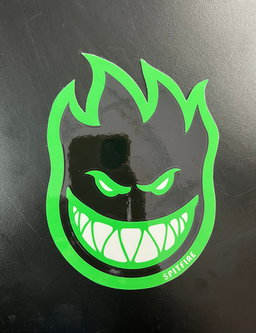 SPITFIRE FIREBALL BLACK/GREEN (Size M) Sticker