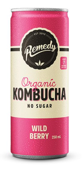 REMEDY Kombucha (Raspberry Lemonade)