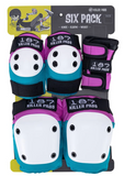 187 - SIX PACK ADULT PINK & TEAL