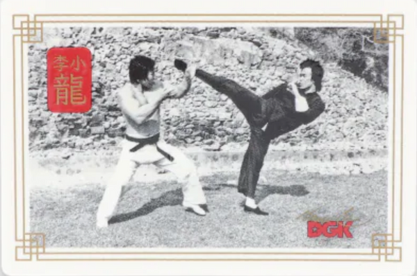 DGK X BRUCE LEE 2 DOUBLE DRAGON STICKER