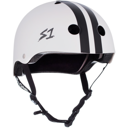 S1 Lifer Helmet Matte Black with Pink Straps
