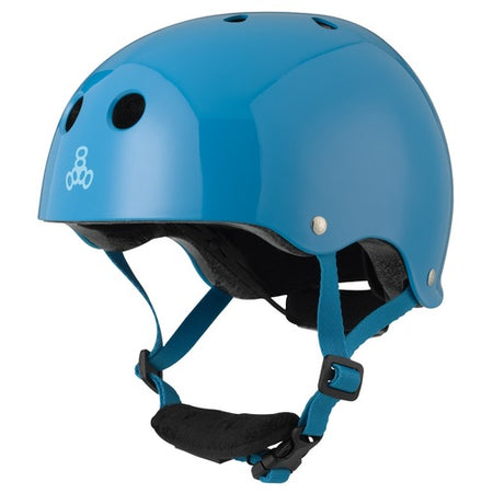 Triple 8 SS Helmet Navy blue Rubber w Dark Blue Liner