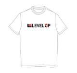 WHITE LVLUP INLINE FRONT TEE