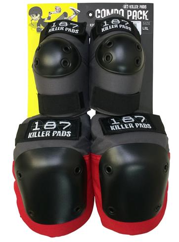 187 COMBO PACK RED - KNEE AND ELBOW PADS