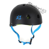 S1 S-One Lifer Certified Helmet Cyan Strap Black Matte