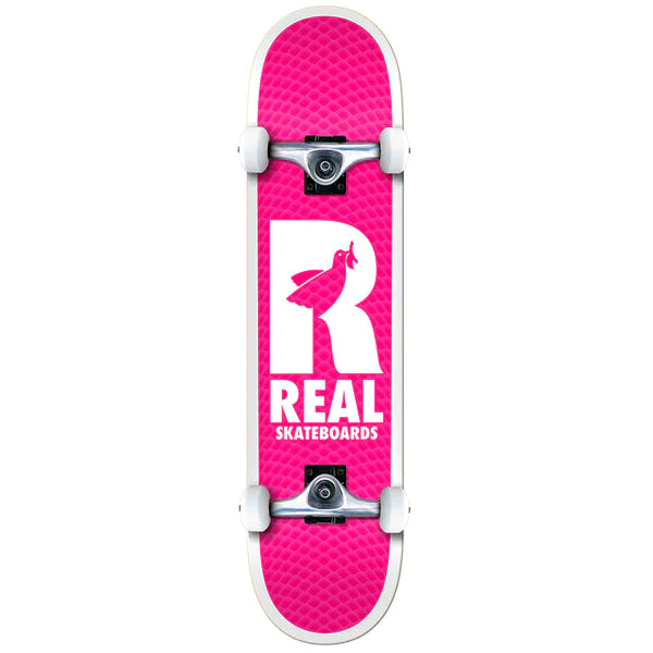 REAL- DOVE II PINK 7.5 SMALL - COMPLETE SKATEBOARD